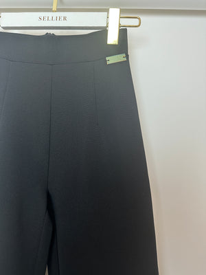 Balmain Black Knit Stirrup Leggings Size XS (UK 4-6)