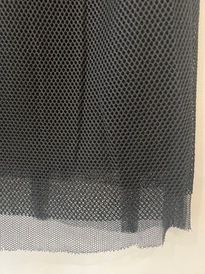 Dolce & Gabbana Black Mesh Pencil Midi Skirt Size IT 40 (UK 8)