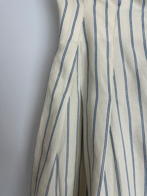 Jacquemus Blue Striped Wide-Leg High Waist Trousers Size FR 36 (UK 8)