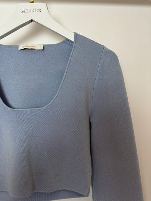 Zimmermann Natura Metallic Jersey Crop Top Size 1 (UK 10)