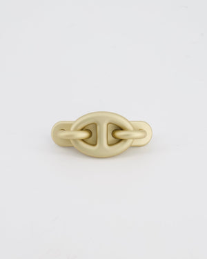 Hermes Tri Maillon Chaine d'Ancre PM Hair Clip in Matte Aluminium