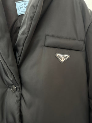 Prada Black Re-Nylon Puffer Jacket Size IT 38 (UK 6)