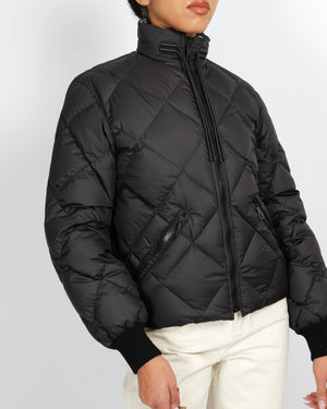 Hermès Black and White Reversible Promenade du Matin Puffer Jacket Size FR 34 (UK 6)