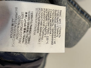 Alexander McQueen Denim Blue Mini Dress with Button Details Size IT 42 (UK 10) RRP £1,195