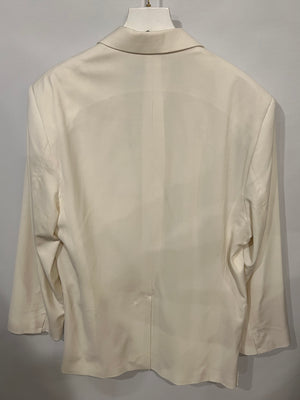 Jacquemus Ivory Le Papier La Veste d'Homme Blazer Jacket Size FR 36 (UK 8) RRP £700