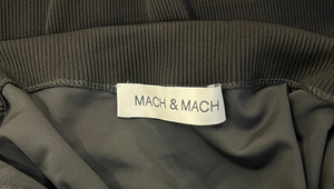 Mach & Mach Black Ribbed Mini Dress with Side Cut-Out and Crystal Embellishments Size FR 40 (UK 12) RRP £775