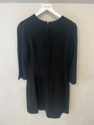 Dolce & Gabbana Black Long-Sleeved Mini Dress Size IT 44 (UK 12)