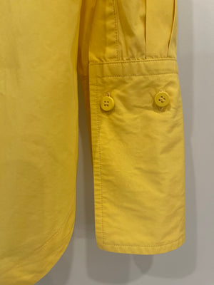 The Attico Yellow Button Down Shirt with Logo Detail Size IT 38 (UK 6)