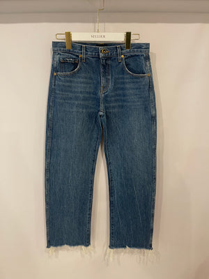 Khaite Blue Denim Kerrie Wide Leg Jeans Size 26 (UK 8) RRP £400