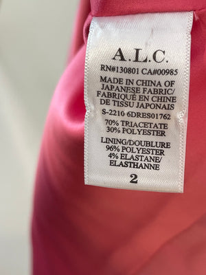 A.L.C Pink Cut-Out Mini Dress with Crystal Embellishments Size US 2 (UK 6) RRP £700