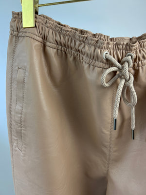 Stella McCartney Pink Leather Trousers Size IT 44 (UK 12)