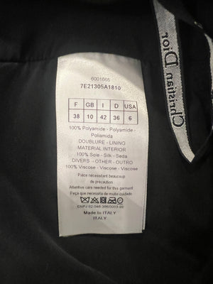 Christian Dior Black Tulle Polkadot Pleated Maxi Skirt Size FR 38 (UK 10)