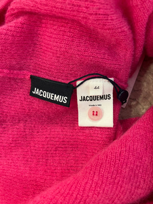 Jacquemus Mohair Pink Long-Sleeved Cardigan Size FR 44 (UK 16) RRP £265