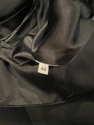 Dolce & Gabbana Black "L'amore è Bellezza" Midi Skirt with Logo and Phrase Embroideries Size IT 44 (UK 12)