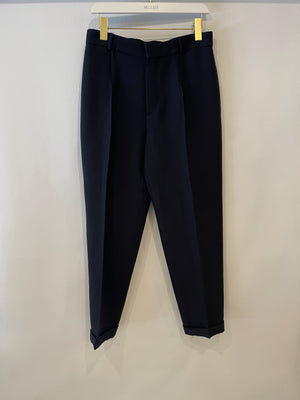 Christian Dior Navy Classic Trousers Size FR 38/40 (UK 10/12)