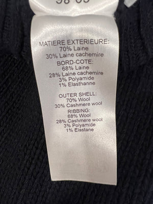 Chloe Navy Wool and Cashmere Shorts with Gold Button Detail Size XS (UK 6) RRP £660
