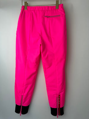 Prada Hot Pink Ski Trousers with Black Cuffs Size XS (UK 6)