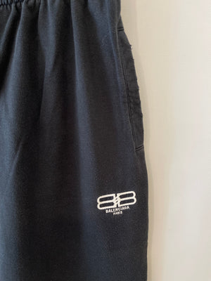 Balenciaga Black Tracksuit Trousers with Logo Detail Size XS (UK 6)