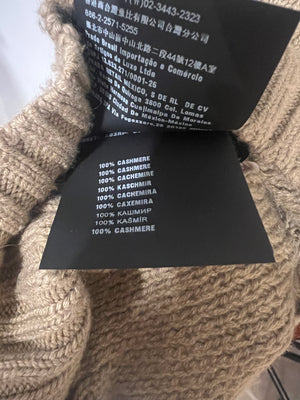 Prada Beige Cashmere Knit Puff-Sleeve Jumper Size IT 40 (UK 8) RRP £1,850