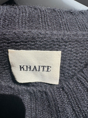 Khaite Black Long-Sleeve Cashmere Jumper Size M (UK 10)