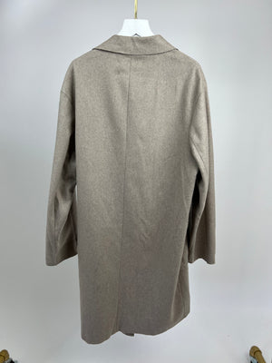 Acne Studios Tourterelle Long-Sleeve Belted Duster Over-Coat Size FR 36 (UK 8)