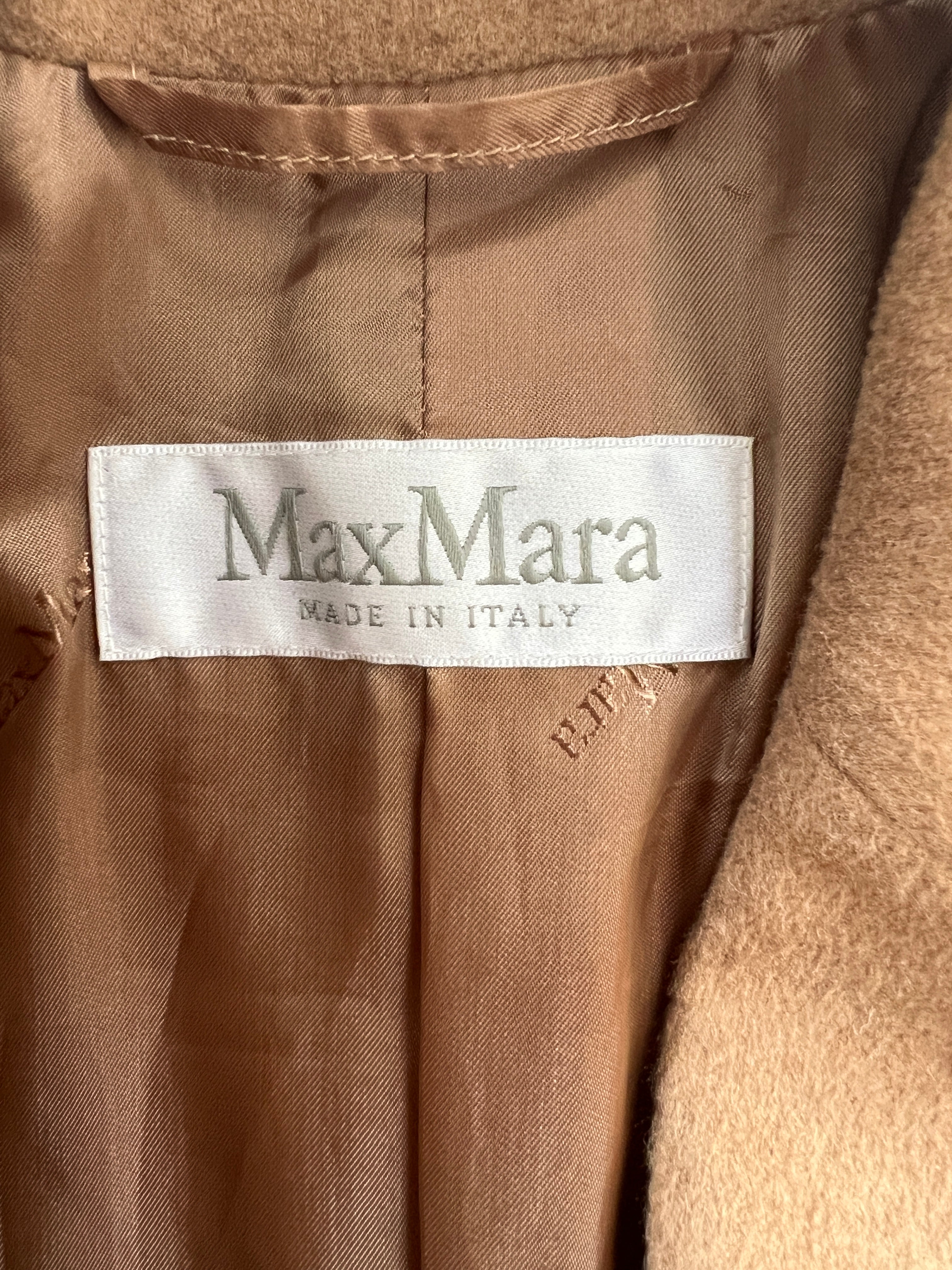 Max Mara Brown Camel Wool Blazer Size FR 38 (UK 8) – Sellier