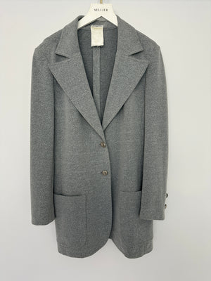 Chanel 98/A Grey Single Breasted Blazer Size FR 38 (UK 10)