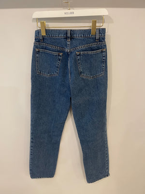 Magda Butrym Blue Denim Straight-Leg Jeans Size FR 36 (UK 8)