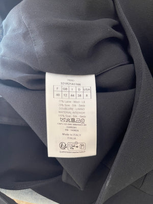 Dior Black Sleeveless Wool and Silk Mini Dress Size FR 40 (UK 12) RRP £2,000