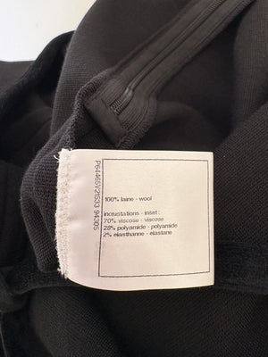 Chanel 20A Black Wool CC Logo Jumpsuit Detail FR 36 (UK 8) RRP £2100