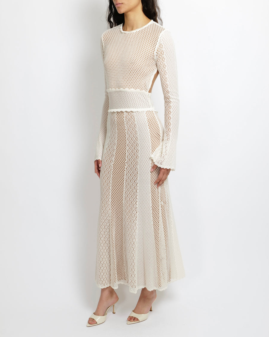 alexander mcqueen spine lace dress ALEXANDER MCQUEEN PURPLE SPINE LACE JACQUARD DRESS EYE LUXURY CONCIERGE