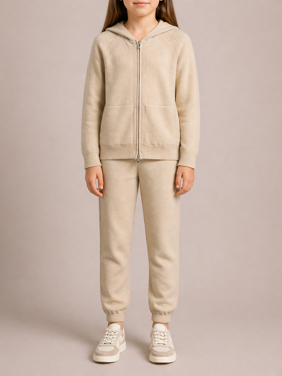 Loro Piana Kids Cream Baby Cashmere Gilet and Trousers Set Size 8 years RRP £1,500