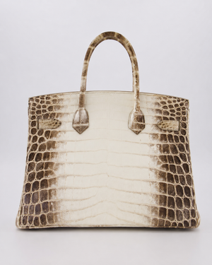 *SUPER RARE* Hermès Birkin 30 Retourne Bag in Himalaya Crocodile Niloticus Leather with Palladium Hardware
