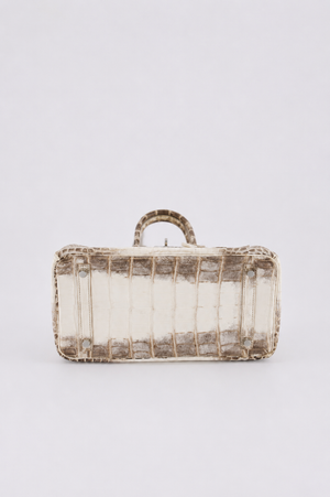 *SUPER RARE* Hermès Birkin 30 Retourne Bag in Himalaya Crocodile Niloticus Leather with Palladium Hardware