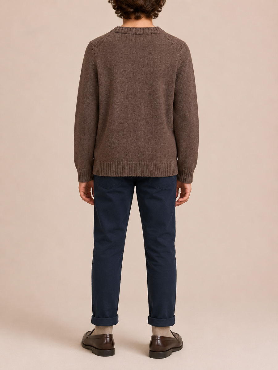 Loro Piana Kids Brown Baby Cashmere Jumper Size 10 years RRP £675