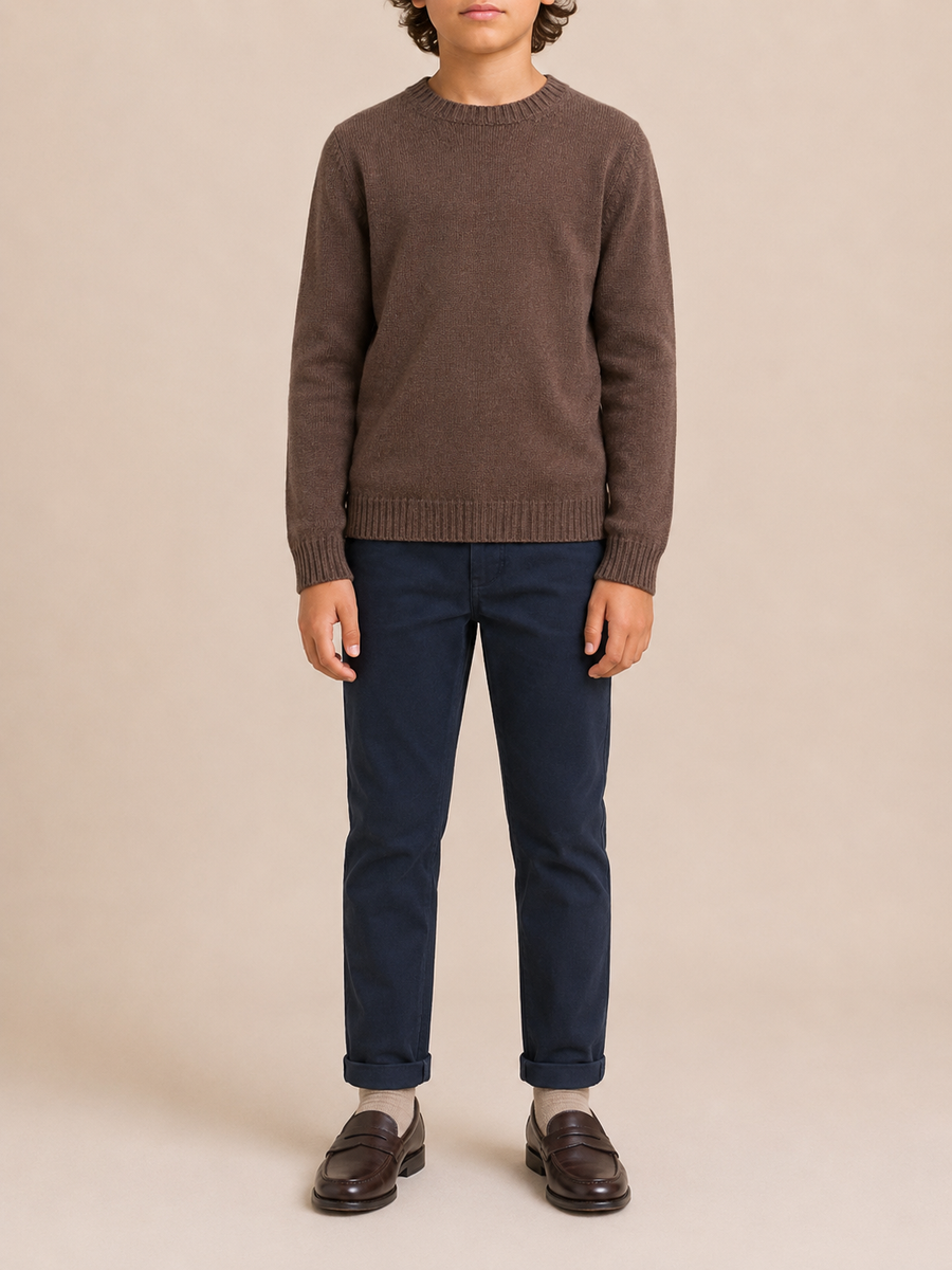 Loro Piana Kids Brown Baby Cashmere Jumper Size 10 years RRP £675