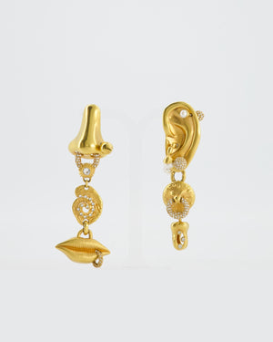 Schiaparelli Anatomic Gold Bijoux Earrings RRP £1,800