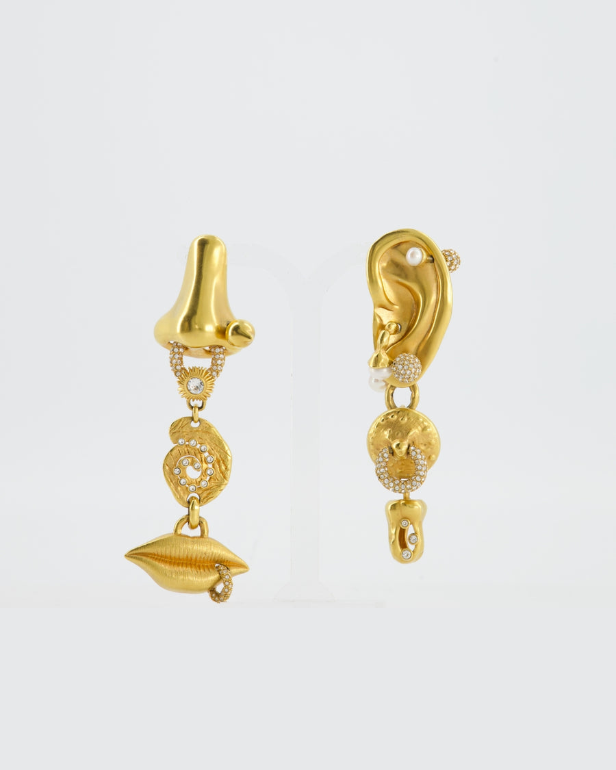 Schiaparelli Anatomic Gold Bijoux Earrings RRP £1,800