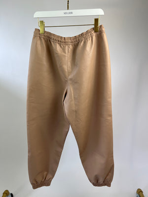 Stella McCartney Pink Leather Trousers Size IT 44 (UK 12)