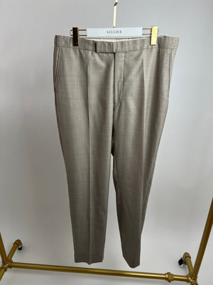 Richard James Light Beige Jacket and Trouser Menswear Suit Size 44R