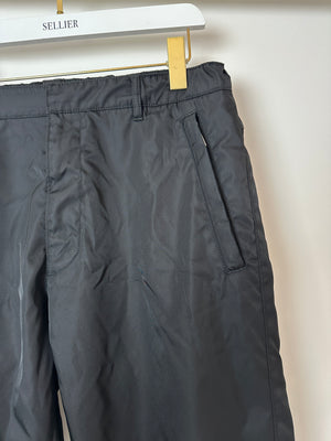 Prada Men's Black Re-Nylon Logo Trousers Size IT 50 (UK 40)