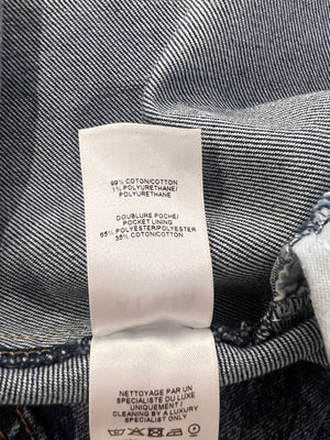 Alaia Blue Denim Pleated Mini Skirt Size FR 36 (UK 8) RRP £1,100