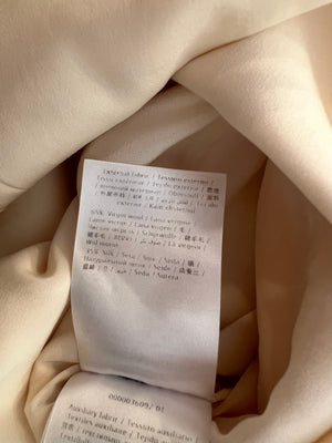 Valentino Cream Wool Short-Sleeved Mini Dress with Vlogo Belt Size IT 40 (UK 8)