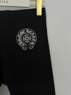 Chrome Hearts Black Logo Print Leggins Size FR 34 (UK 6)