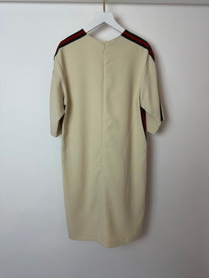 Gucci Beige Web Stripe Tunic Short Dress Size IT 40 (UK 8)