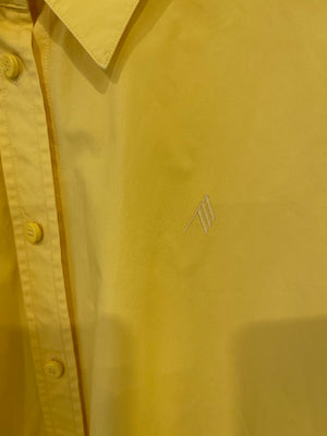 The Attico Yellow Button Down Shirt with Logo Detail Size IT 38 (UK 6)