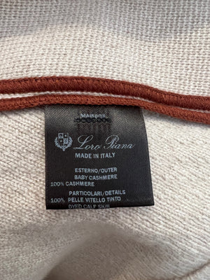 Loro Piana Beige Baby Cashmere Knitted Blazer Jacket with Beige Buttons Size IT 38 (UK 6)