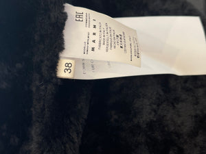 Marni Black Sheepskin Layered Jacket Size IT 38 (UK 6)