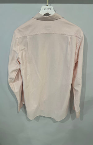 Loro Piana Pink Button Down Shirt with Front Pocket Detail Size M (UK 10)