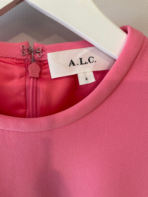 A.L.C Pink Cut-Out Mini Dress with Crystal Embellishments Size US 2 (UK 6) RRP £700